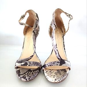 Jessica Simpson strappy heels snakeskin - Size 8